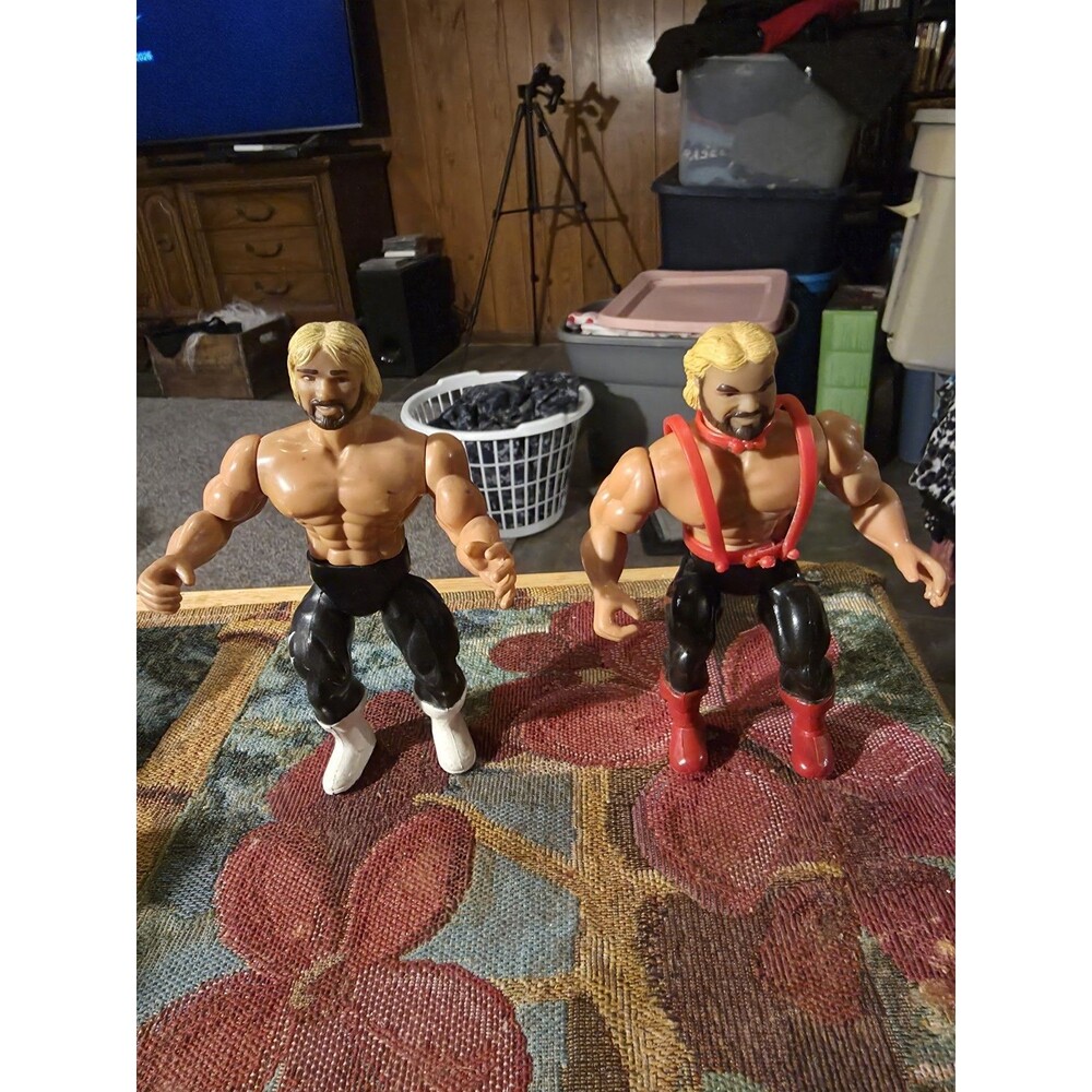 1985 Remco AWA Tag Team The Fabulous Ones Stan Lane & Steve Keirn Figures